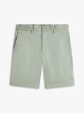 Grey Denton Print Slim 9.5" Inseam Chino Bermuda Shorts  Men