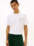 White Logo Crew Neck T-Shirt  Men