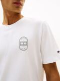 White Logo Crew Neck T-Shirt  Men