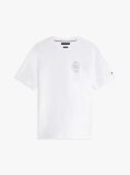 White Logo Crew Neck T-Shirt  Men