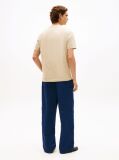 Beige Logo Jersey Crew Neck T-Shirt  Men