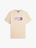 Beige Logo Jersey Crew Neck T-Shirt  Men
