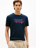 Blue Logo Graphic Crew Neck T-Shirt  Men