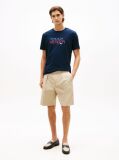 Blue Logo Graphic Crew Neck T-Shirt  Men