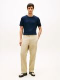Blue Tonal Logo Interlock Knit T-Shirt  Men