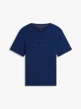 Blue Tonal Logo Interlock Knit T-Shirt  Men