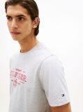 Grey Heritage Graphic Crew Neck T-Shirt  Men