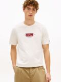 Beige Heritage Logo Jersey Crew Neck T-Shirt  Men