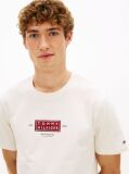 Beige Heritage Logo Jersey Crew Neck T-Shirt  Men