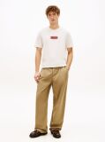 Beige Heritage Logo Jersey Crew Neck T-Shirt  Men