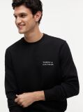 Black Logo Embroidery Terry Sweatshirt  Men