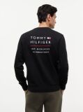 Black Logo Embroidery Terry Sweatshirt  Men