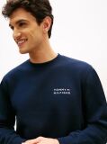 Blue Logo Embroidery Terry Sweatshirt  Men