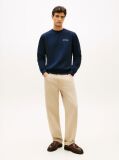 Blue Logo Embroidery Terry Sweatshirt  Men