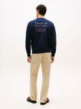 Blue Logo Embroidery Terry Sweatshirt  Men