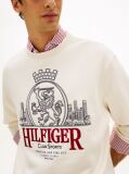 Beige Heritage Crest Embroidery Relaxed Sweatshirt  Men