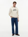 Μπεζ Hoody Με Σχέδιο  Άνδρες