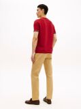 Red Smart Casual Tipped Technical Knit T-Shirt  Men