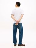 White Smart Casual Tipped Technical Knit T-Shirt  Men