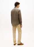 Πράσινο Smart Casual Λινό Πουκάμισο Σε Slim Γραμμή  Άνδρες