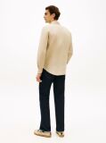 Μπεζ Smart Casual Λινό Πουκάμισο Σε Slim Γραμμή  Άνδρες