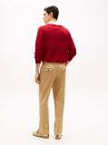 Beige Smart Casual Washed Regular Trousers  Men