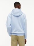 Μπλε Fleece Hoody Με Κεντητό Λογότυπο  Άνδρες