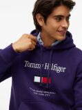 Μωβ Fleece Hoody Με Κεντητό Λογότυπο  Άνδρες