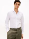 White Smart Casual TH Flex Slim Fit Shirt  Men
