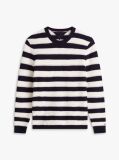 Multi Crochet Stripe Relaxed Jumper  Men