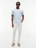 Blue Logo Embroidery Jersey T-Shirt  Men