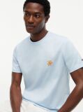 Blue Logo Embroidery Jersey T-Shirt  Men