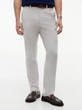 Grey Denton Straight Textured Chinos  Men