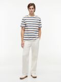 Multi Mixed Stripe Relaxed Jersey T-Shirt  Men