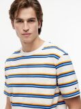 Multi Mixed Stripe Relaxed Jersey T-Shirt  Men