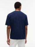 Μπλε T-Shirt Με Μίξη Υφών  Άνδρες