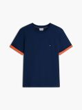 Μπλε T-Shirt Με Μίξη Υφών  Άνδρες