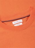 Πορτοκαλί T-Shirt Με Μίξη Υφών  Άνδρες