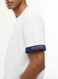 Άσπρο T-Shirt Με Μίξη Υφών  Άνδρες