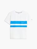 White Logo Colour-Blocked Relaxed T-Shirt  Men