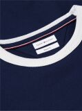 Μπλε T-Shirt Με Διάτρητο Γιακά  Άνδρες