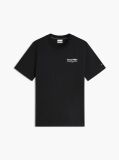 Μαύρο T-Shirt Με Κλασική Λαιμόκοψη Και Πίσω Σχέδιο  Άνδρες