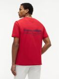 Red Back Graphic Jersey Crew Neck T-Shirt  Men