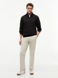 Black Intechno Knit Quarter-Zip Sweatshirt  Men