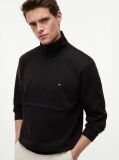 Black Intechno Knit Quarter-Zip Sweatshirt  Men