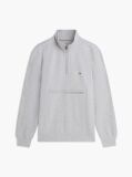 Grey Intechno Knit Quarter-Zip Sweatshirt  Men