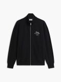 Black Logo Mock Neck Zip-Thru Sweatshirt  Men