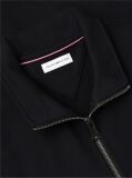 Black Logo Mock Neck Zip-Thru Sweatshirt  Men