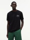Black Logo Jersey Crew Neck T-Shirt  Men