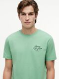 Πράσινο T-Shirt Με Κλασική Λαιμόκοψη Και Λογότυπο  Άνδρες